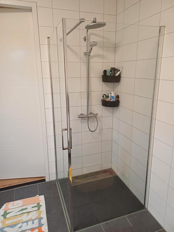 Van Rijn Hoekcabine Douchecabine - Gedemonteerd, Huis en Inrichting, Badkamer | Complete badkamers, Gebruikt, Met douche, Ophalen