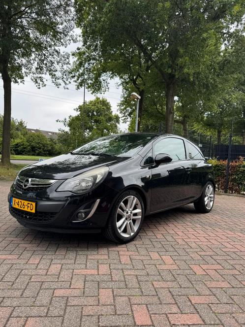 Opel Corsa 1.4 64KW 3D 2014 Zwart Color edition, Auto's, Opel, Particulier, Corsa, Benzine, Hatchback, Handgeschakeld, Geïmporteerd