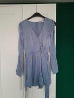 Glanzend lichtblauwe jumpsuit maat 36 S, Kleding | Dames, Ophalen of Verzenden, Zo goed als nieuw, Maat 36 (S), Blauw