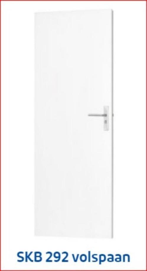 Nieuwe witte binnendeuren opdek, Doe-het-zelf en Verbouw, Deuren en Horren, Nieuw, Binnendeur, 200 tot 215 cm, 80 tot 100 cm, Glas