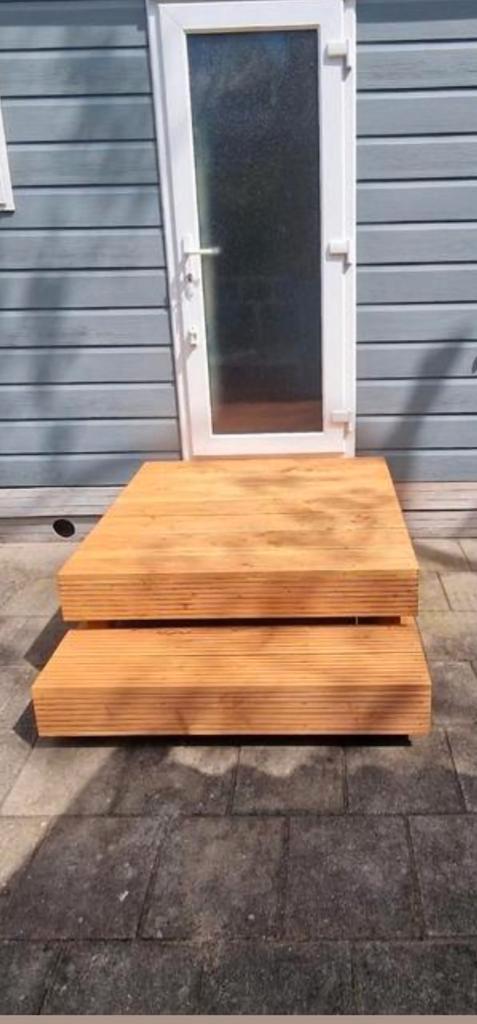 Chaletopstap, caravanopstap, Tinyhouse, Recreatiewoning, Tuin en Terras, Terrasdelen en Vlonders, Hout, Ophalen of Verzenden