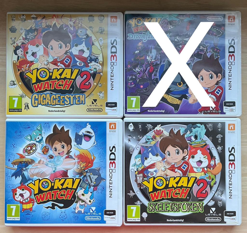 3 Yokai Watch spellen voor de Nintendo 3DS te koop:, Avontuur en Actie, 1 speler, Ophalen of Verzenden, Zo goed als nieuw