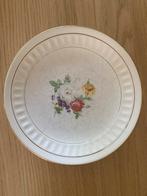 Vintage Flora Keramiek Gouda Gebaksbordjes - 9 Stuks, Antiek en Kunst, Ophalen
