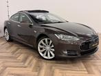 Tesla Model S 85 Performance, GRATIS LADEN, PANO INRUIL MOGE, Auto's, Automaat, Gebruikt, Zwart, Bruin