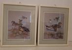 Schilderij Watervogels prenten, Minder dan 50 cm, Ophalen of Verzenden, Zo goed als nieuw, Schilderij