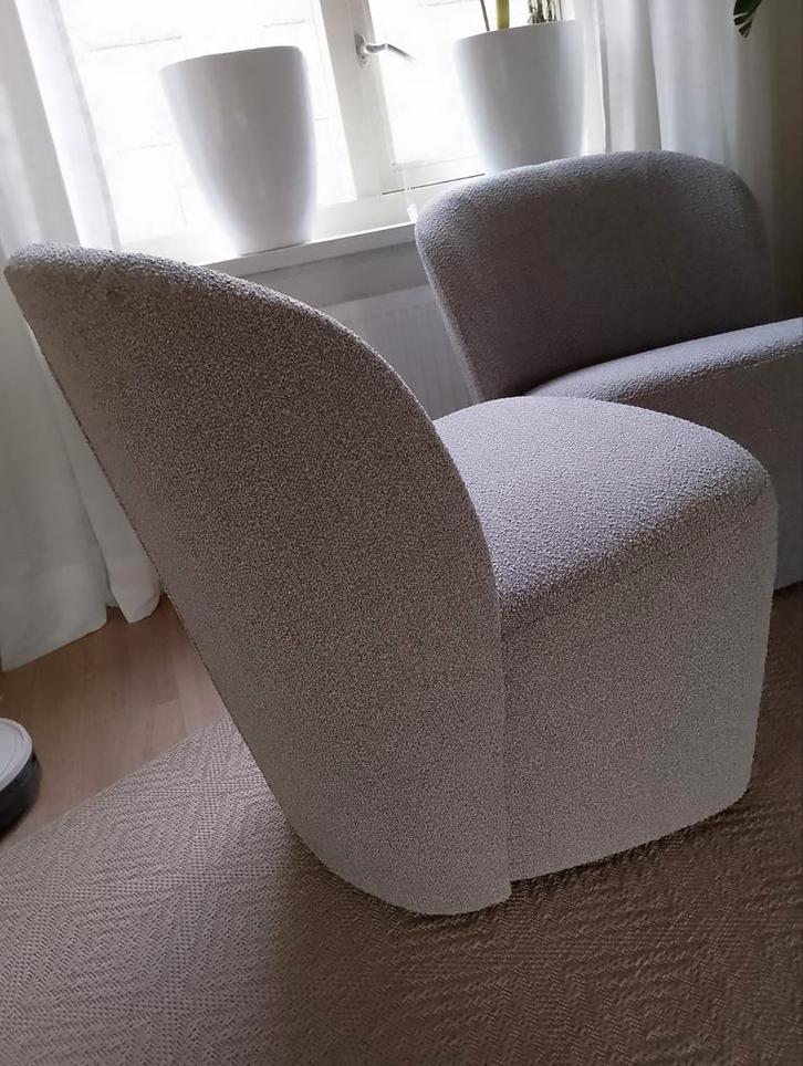 Nog nieuw, Set Fauteuil Lofty van merk vtwonen, Huis en Inrichting, Fauteuils, Zo goed als nieuw, Stof, 50 tot 75 cm, 75 tot 100 cm
