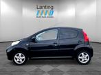 Peugeot 107 1.0-12V Black & Silver airco 5 derurs, Voorwielaandrijving, Euro 5, Gebruikt, Zwart