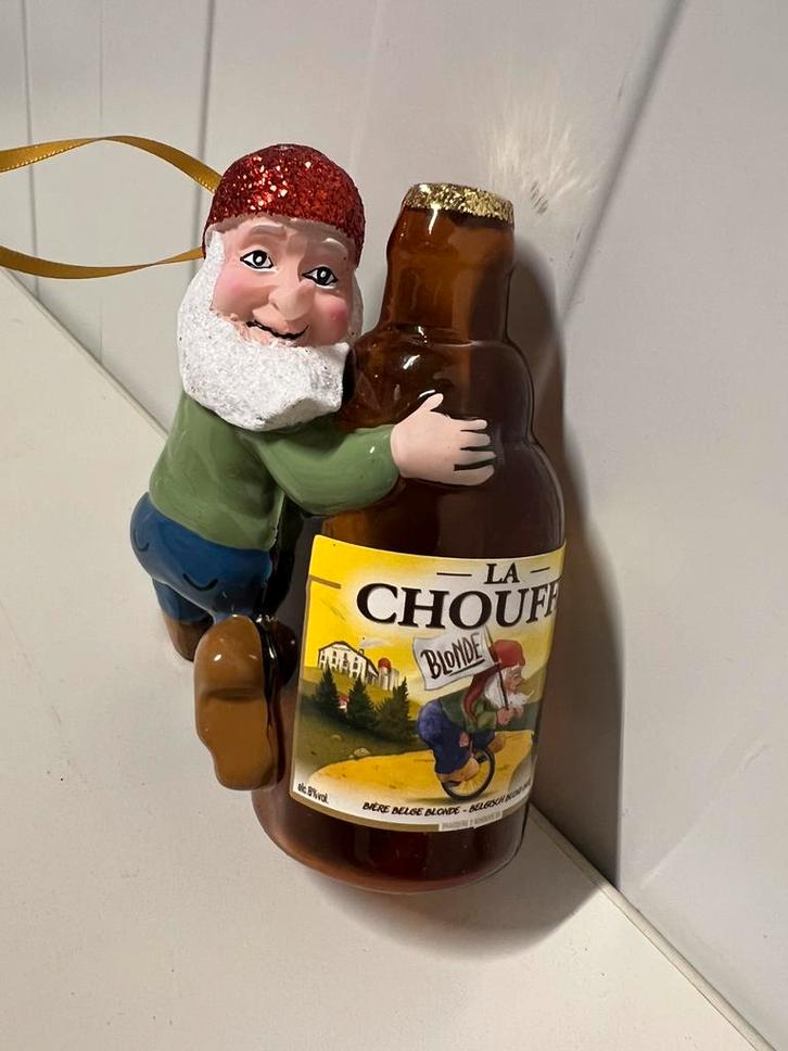 Te Koop : Kerstbal Kabouter La Chouffe Blonde Kerst Bal Bier, Verzamelen, Biermerken, Zo goed als nieuw, Overige typen, Overige merken