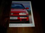 VW De Nieuwe Golf Cabriolet [ 8 / 1993 36 pag. ], Boeken, Auto's | Folders en Tijdschriften, Volkswagen, Zo goed als nieuw, Verzenden