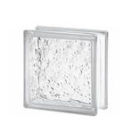 Glazen bouwsteen regendruppels wit 19 x 19 x 8 cm, Doe-het-zelf en Verbouw, Metselstenen, Ophalen, Nieuw, Bakstenen