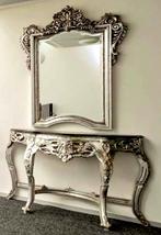 Antieke Brocante kaptafel met spiegel, Ophalen, Rechthoekig