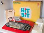 Sony Hit Bit MSX HB-101 Rood - Compleet met Doos & Games, Spelcomputers en Games, Spelcomputers | Atari, Overige modellen, Ophalen of Verzenden