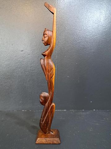 Balinees houtsnijwerk art deco stijl  beschikbaar voor biedingen