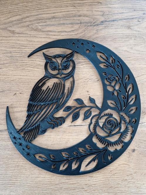 Uniek 3d geprinte uil, Antiek en Kunst, Kunst | Overige Kunst, Ophalen of Verzenden