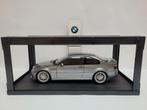 Autoart BMW E46 M3 CSL 1:18 - Staalgrijs, Hobby en Vrije tijd, Modelauto's | 1:18, Ophalen of Verzenden, Zo goed als nieuw, Auto
