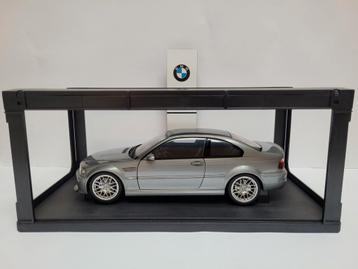 Autoart BMW E46 M3 CSL 1:18 - Staalgrijs beschikbaar voor biedingen