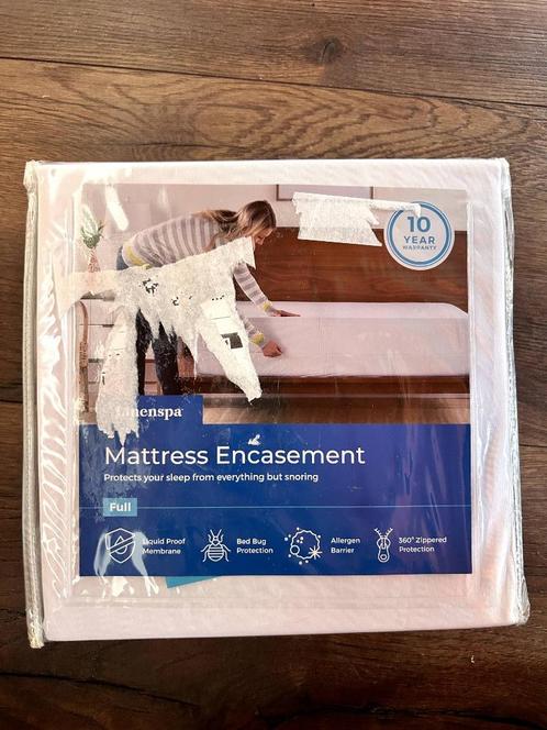 Mattress protector (Matras beschermer), Huis en Inrichting, Slaapkamer | Beddengoed, Nieuw, Overige typen, Tweepersoons, Wit, Ophalen of Verzenden