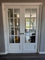 Mooie dubbele binnendeuren met glas – landelijk & tijdloos, Doe-het-zelf en Verbouw, Deuren en Horren, Ophalen, Gebruikt, Minder dan 80 cm