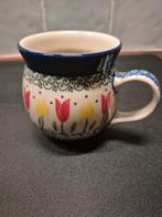 Bolońska Kop met Tulpen Design, Huis en Inrichting, Keuken | Servies, Gebruikt, Ophalen of Verzenden, Overige stijlen, Kop(pen) en/of Schotel(s)