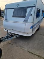 Hobby de Luxe 440 SFE bj 98 met voortent NU OF NOOIT, 75 kg, Hobby, Frans bed, Treinzit