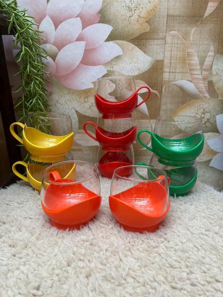 13 vintage theeglazen, Antiek en Kunst, Antiek | Glas en Kristal, Ophalen of Verzenden