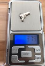Zilver 925 pistool hanger, Ophalen of Verzenden, Zo goed als nieuw, Zilver