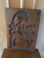 Antieke houten speculaasplank met ruiter, Antiek en Kunst, Ophalen of Verzenden
