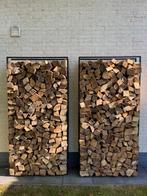 Droog Haardhout Eiken en Beuken, 100% Hardhout, Tuin en Terras, Haardhout, 3 tot 6 m³, Ophalen, Eikenhout, Blokken