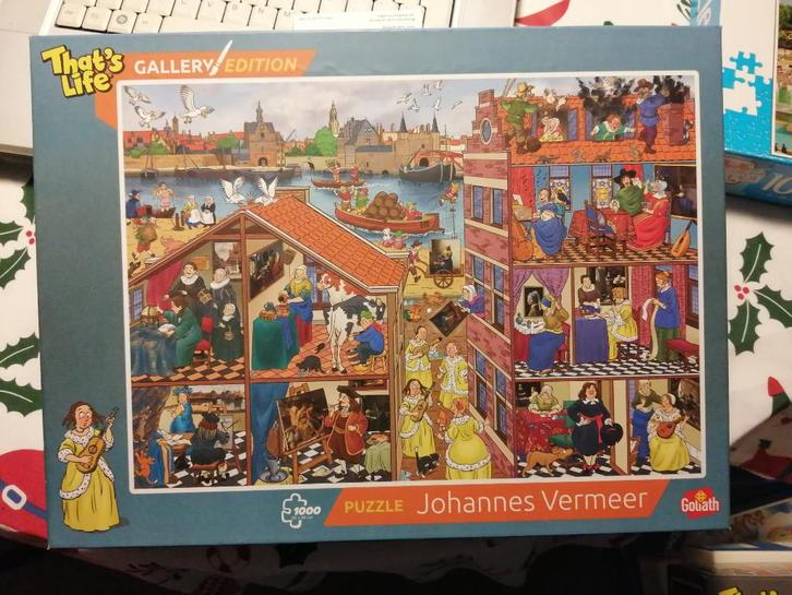 Goliath Gallery Edition Puzzle Johannes Vermeer, Hobby en Vrije tijd, Denksport en Puzzels, Zo goed als nieuw, Legpuzzel, 500 t/m 1500 stukjes