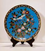 Japanse Cloisonne emaille schotel / bord - Meijji periode, Antiek en Kunst, Ophalen of Verzenden