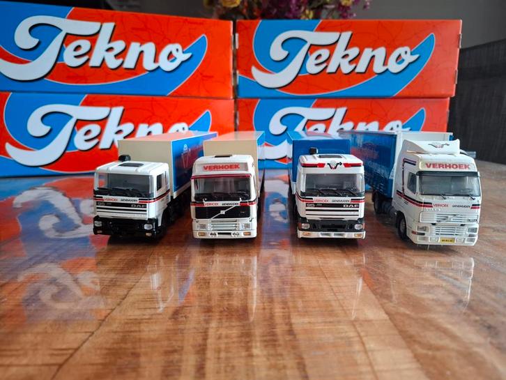 Tekno verhoek, Hobby en Vrije tijd, Modelauto's | 1:50, Zo goed als nieuw, Bus of Vrachtwagen, Tekno, Ophalen of Verzenden