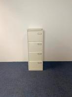 Ladekast Bisley, lichtgrijs, H 132 x B 47 x D 62,5 cm., Ophalen, Gebruikt, 50 tot 100 cm, 3 of 4 laden