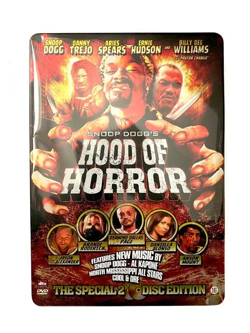 Hood of Horror (2006) Snoop Dogg, Coolio, 2 DVD Steelbook!, Cd's en Dvd's, Dvd's | Horror, Zo goed als nieuw, Overige genres, Boxset