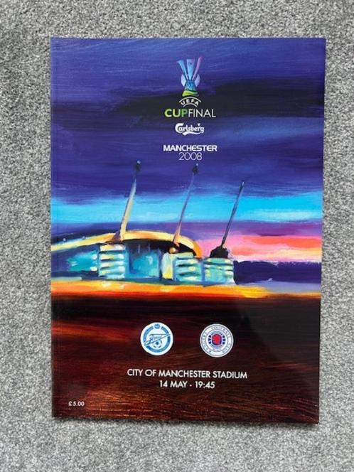 Uefa Cup finale programma 2008 zenit petersburg - rangers fc, Verzamelen, Sportartikelen en Voetbal, Zo goed als nieuw, Boek of Tijdschrift
