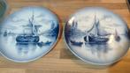 Twee antieke borden Franse aardewerk Saint Amand, Antiek en Kunst, Ophalen of Verzenden