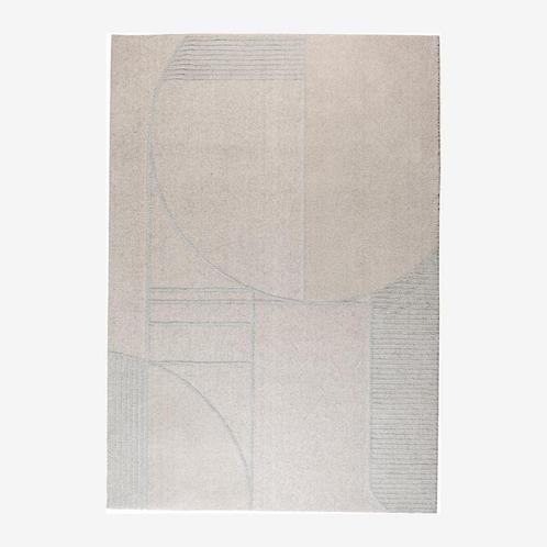 Zuiver Bliss Vloerkleed 240x345 Grijs/Blauw, Huis en Inrichting, Stoffering | Tapijten en Kleden, Nieuw, 200 cm of meer, Rechthoekig