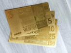 Setje gouden guldenbiljetten, 5 t/m 100 gulden jaren 60-70, Postzegels en Munten, Bankbiljetten | Nederland, Ophalen of Verzenden