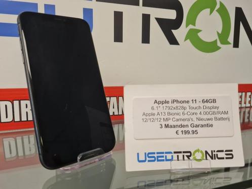 Apple iPhone 11 - 64GB | 3 Maanden Garantie, Telecommunicatie, Mobiele telefoons | Apple iPhone, Zo goed als nieuw, 64 GB, Zonder abonnement