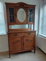 Antieke buffetkast met glas, Antiek en Kunst, Ophalen