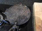 wafelijzer van gietijzer, Witgoed en Apparatuur, Wafelijzers, Ophalen of Verzenden, Gebruikt