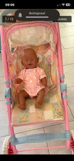 Bruine Baby born pop, Ophalen of Verzenden, Zo goed als nieuw, Babypop