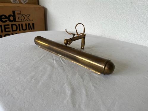 Schilderijlampje Koperen Schilderijlamp Schilderij Kamp, Antiek en Kunst, Antiek | Lampen, Ophalen of Verzenden