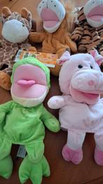 5 Nieuwe Handpoppen: Kikker, Varken, Leeuw, Giraffe, Tijger, Ophalen of Verzenden, Nieuw, Overige typen
