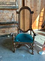 Vintage antieke stoel met hoge rug, Antiek en Kunst, Antiek | Meubels | Stoelen en Banken, Ophalen