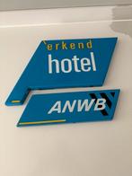 Emaille anwb erkend hotel borden, Verzamelen, Merken en Reclamevoorwerpen, Verzenden, Zo goed als nieuw, Reclamebord