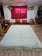 Crème beige handgemaakte Marokkaanse tapijten 200/300 cm, 150 tot 200 cm, Ophalen of Verzenden, Crème, Rechthoekig