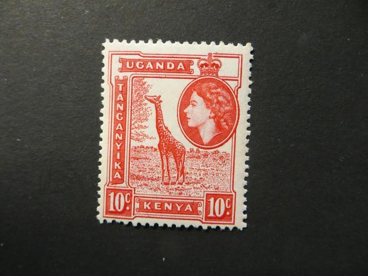 A14221: Kenya Uganda Tanganyika QEII 10 c, Postzegels en Munten, Postzegels | Afrika, Tanzania, Ophalen of Verzenden