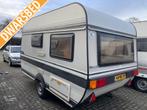 Hobby Classic 370 1988; treinzit vastbed voortent, Caravans en Kamperen, Schokbreker, Hobby, Bedrijf, Treinzit