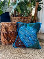 Boho Indiaas Patchwork Kussentje, Huis en Inrichting, Woonaccessoires | Kussens, Nieuw, Ophalen of Verzenden