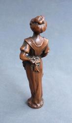 Om 1900 Brons Beeld Dame Vrouw Lakzegel Stempel Zegelstempel, Ophalen of Verzenden, Brons